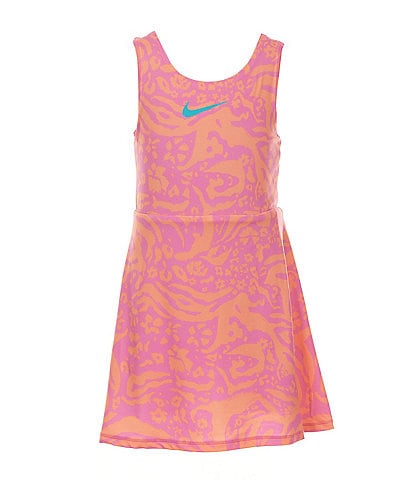 Nike Little Girls 4-6X Sleeveless Wildflower Print Drop-Waist Dress