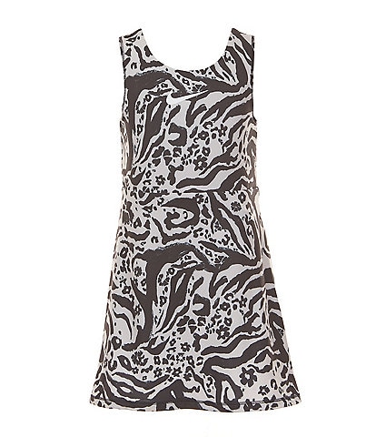 Nike Little Girls 4-6X Sleeveless Wildflower Print Drop-Waist Dress