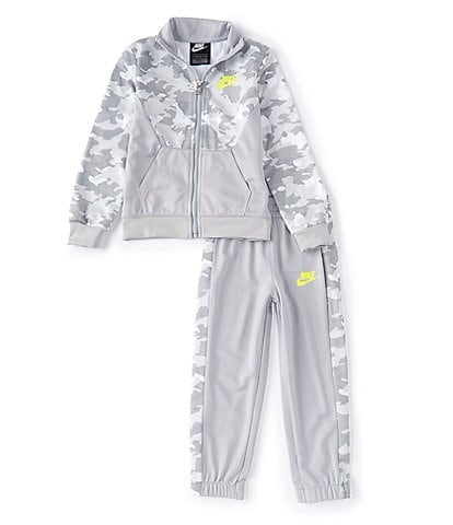 Nike Toddler Boys 2T-7 Camo Color Block Faux-Sherpa Jacket & Pants Tricot Set