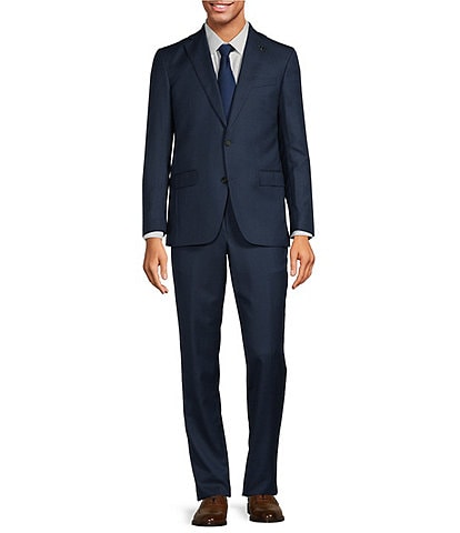 No Ordinary Joe by Ted Baker Modern Fit Flat Front Nailhead Pattern 2-Piece Suit