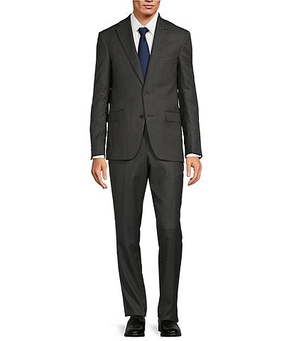 No Ordinary Joe by Ted Baker Modern Fit Flat Front Nailhead Pattern 2-Piece Suit