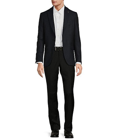 No Ordinary Joe by Ted Baker Modern Fit Flat Front Solid 2-Piece Suit