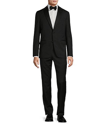 No Ordinary Joe by Ted Baker Modern Fit Flat Front Solid Pattern 2-Piece Suit