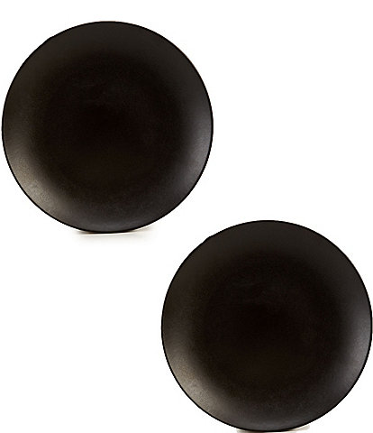 Noble Excellence Aria Glazed Coupe Dinner Plates, Set of 2