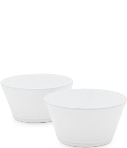 Noble Excellence Astoria Collection Glazed Stoneware Fruit Bowls, Set of 2