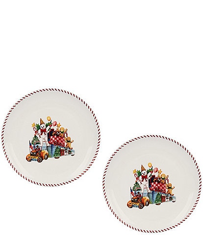 Noble Excellence Mr Bingle On Float Accent Plates, Set of 2