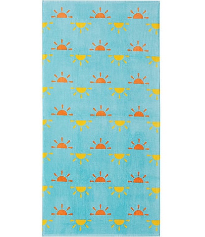 Noble Excellence Outdoor Collection Sun Print Velour Beach Towel