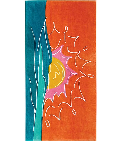 Noble Excellence Outdoor Collection Sunset Velour Beach Towel