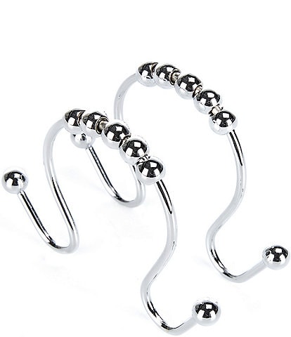 Noble Excellence Roller Ball Shower Curtain Hook Set