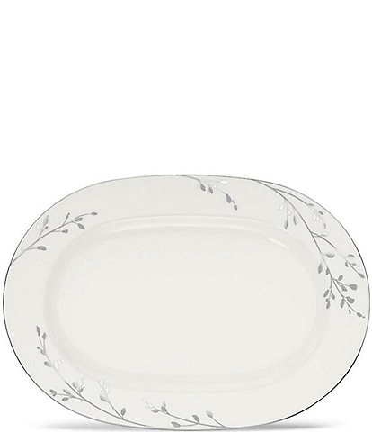 Noritake Birchwood Porcelain Medium Oval Platter