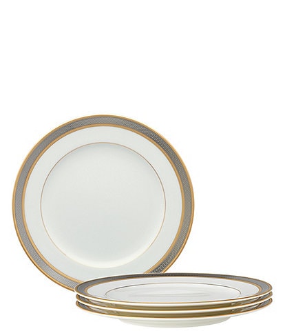 Noritake Brilliance Bone China Salad Plates, Set of 4