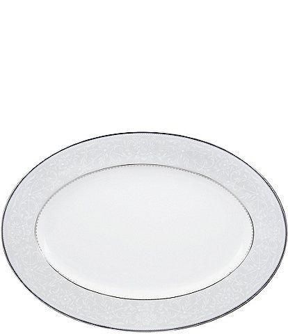 Noritake Brocato Oval Bone China Platter 16-Inches