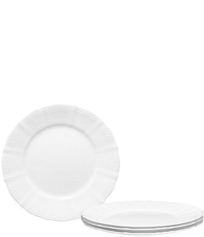 Noritake Cher Blanc Round Dinner Plates, Set of 4