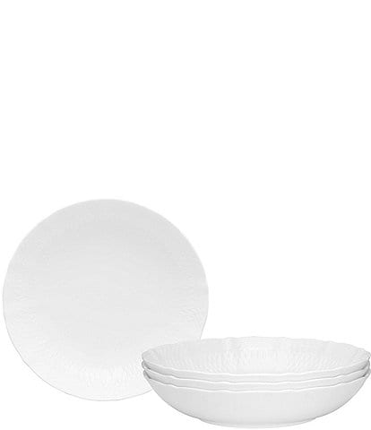 Noritake Cher Blanc Soup Bowls, Set of 4