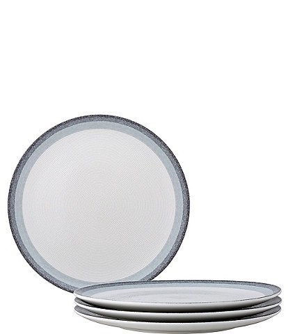 Noritake Colorscapes Layers Collection Coupe Dinner Plates, Set of 4