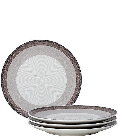 Noritake Colorscapes Layers Collection Coupe Salad Plates, Set of 4