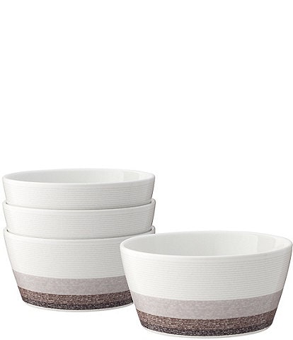 Noritake Colorscapes Layers Collection Soup/Cereal Bowls, Set of 4