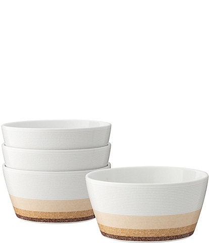 Noritake Colorscapes Layers Collection Soup/Cereal Bowls, Set of 4
