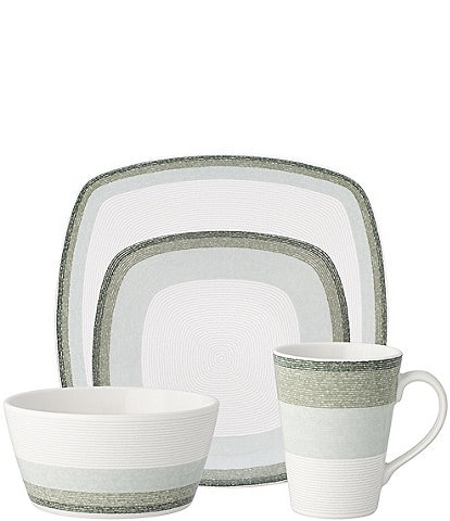Noritake Colorscapes Layers Collection 4-Piece Square Place Setting