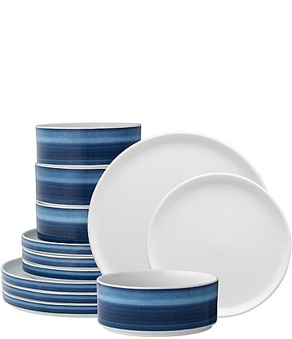Noritake ColorStax Ombre Collection 12-Piece Dinnerware Set