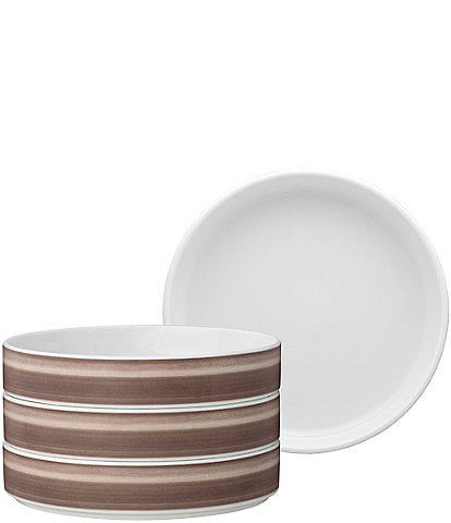 Noritake ColorStax Ombre Collection Deep Plates, Set of 4