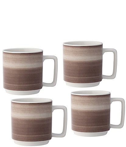 Noritake ColorStax Ombre Collection Mugs, Set of 4