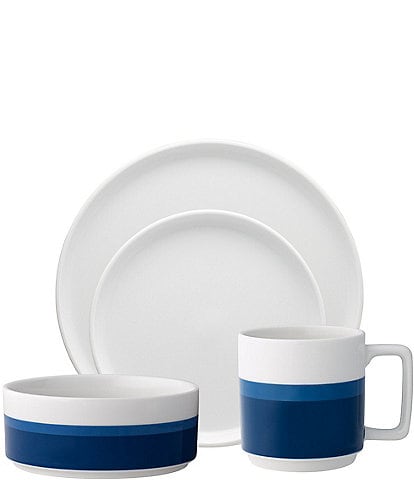 Noritake ColorStax Stripe Collection 4-Piece Place Setting