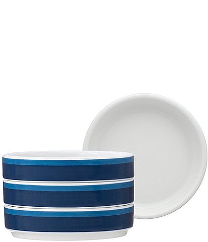 Noritake ColorStax Stripe Collection Mini Plates, Set of 4