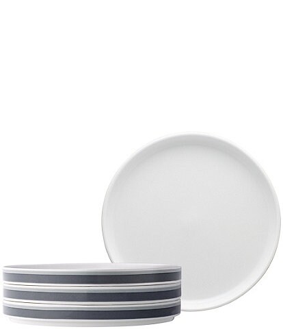 Noritake ColorStax Stripe Collection Salad Plates, Set of 4