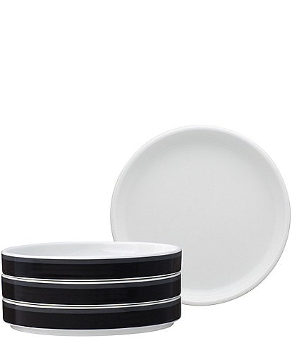 Noritake ColorStax Stripe Collection Small Plates, Set of 4