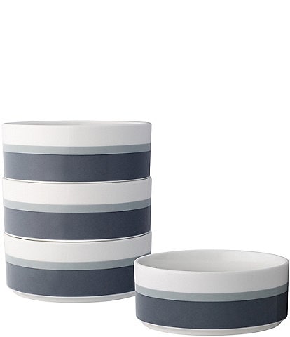 Noritake ColorStax Stripe Collection Soup/Cereal Bowls, Set of 4