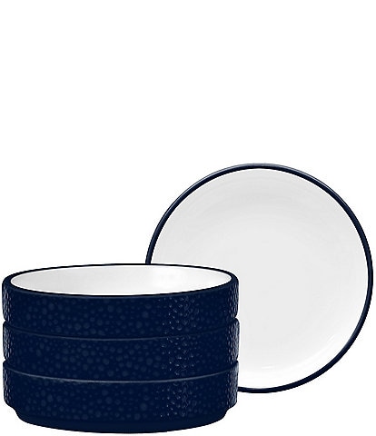 Noritake ColorTex Stone Collection Stax Mini Plates, Set of 4