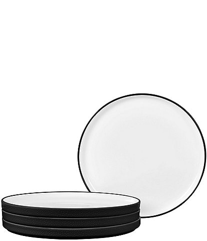 Noritake ColorTex Stone Collection Stax Salad Plates, Set of 4