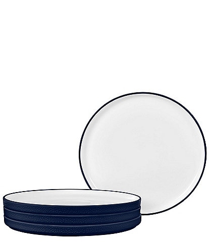 Noritake ColorTex Stone Collection Stax Small Appetizer Plates, Set of 4