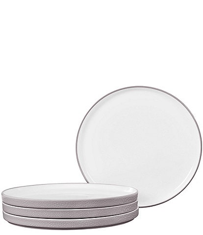 Noritake ColorTex Stone Collection Stax Small Appetizer Plates, Set of 4