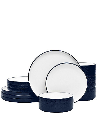 Noritake ColorTex Stone Collection 12-Piece Stax Set, Service For 4