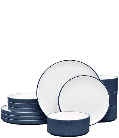 Noritake ColorTex Stone Collection 12-Piece Stax Set, Service For 4