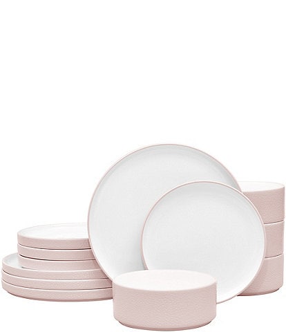 Noritake ColorTex Stone Collection 12-Piece Stax Set, Service For 4
