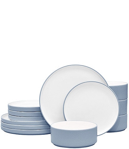 Noritake ColorTex Stone Collection 12-Piece Stax Set, Service For 4
