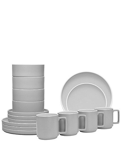 Noritake Colortrio Collection 16-Piece Stax Set, Service For 4