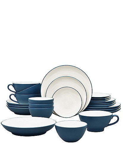 Noritake Colorwave Blue Collection 24-Piece Dinnerware Set
