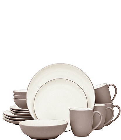 Noritake Colorwave Clay Collection 16-Piece Coupe Set, Service For 4
