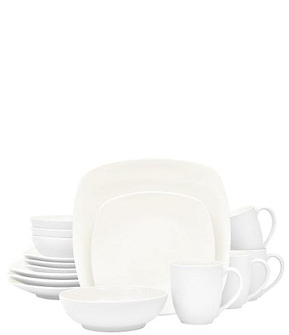Noritake Colorwave Clay Collection 16-Piece Square Set, Service For 4