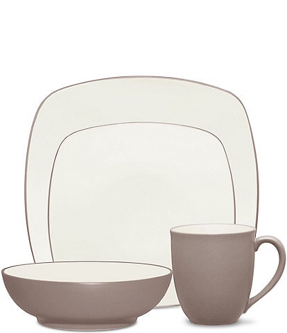 Noritake Colorwave Clay Collection 4-Piece Square Place Setting