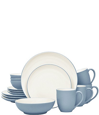 Noritake Colorwave Ice Collection 16-Piece Coupe Set, Service For 4