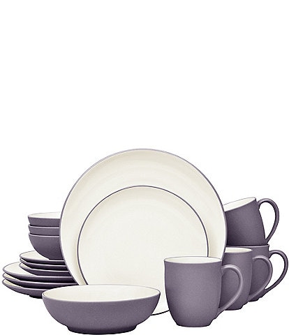 Noritake Colorwave Plum Collection 16-Piece Coupe Set, Service For 4