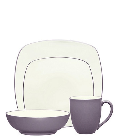 Noritake Colorwave Plum Collection 4-Piece Square Place Setting