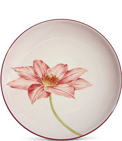 Noritake Colorwave Raspberry Floral Clematis Accent/Luncheon Plate