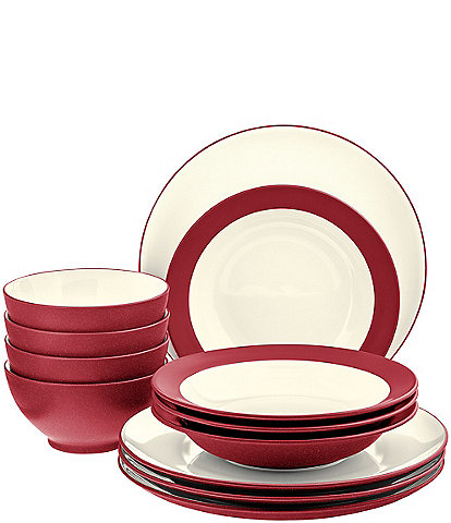 Noritake Colorwave Collection 12-Piece Coupe Set, Service For 4