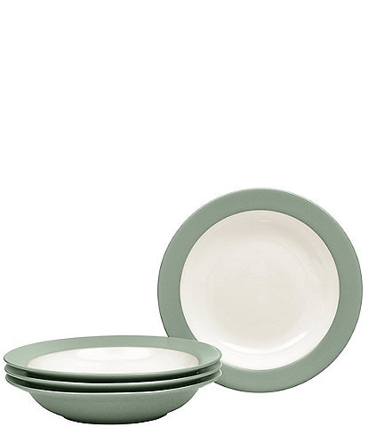 Noritake Colorwave Stoneware Pasta/Rim Soup Bowls, Set of 4